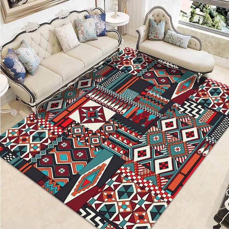 Ethnic Style Carpet Retro Living Room Sofa Floor Mat - Pacisia