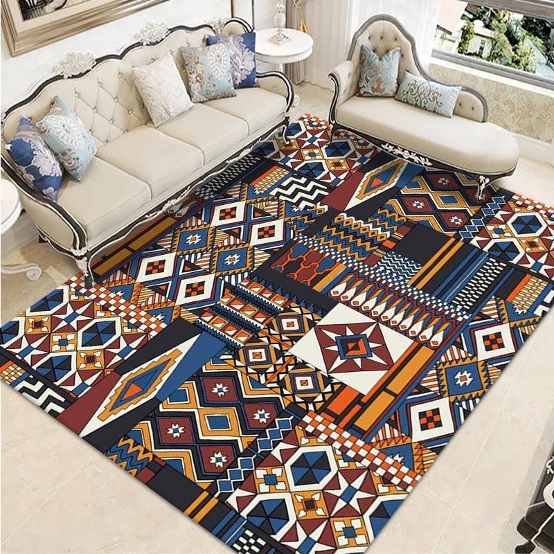 Ethnic Style Carpet Retro Living Room Sofa Floor Mat - Pacisia
