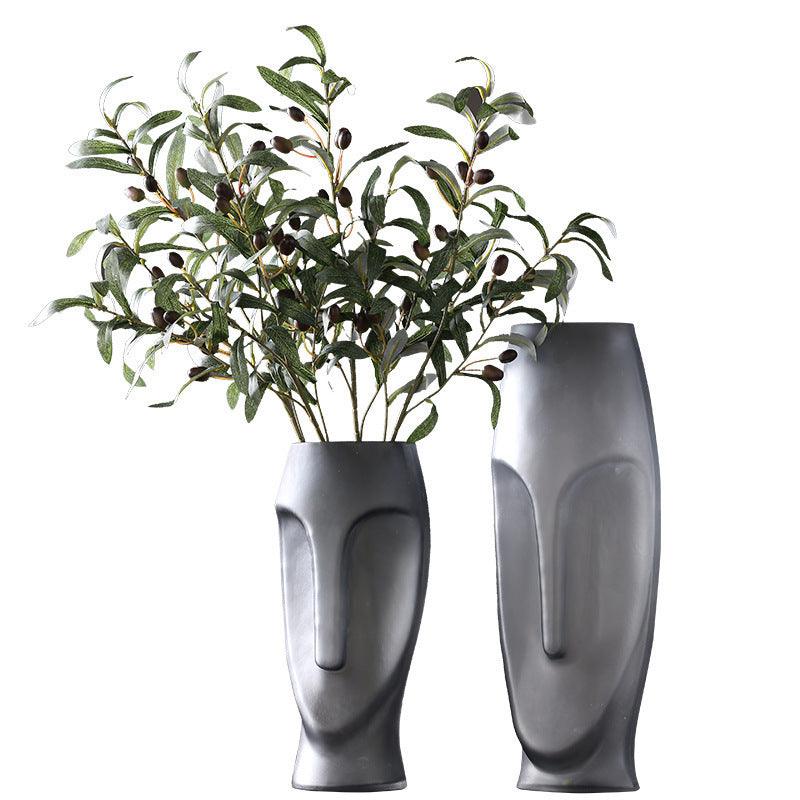 European And American Creative Modern Face Glass Vase Decoration - Pacisia