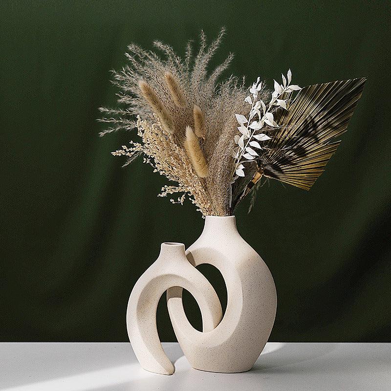 European Ceramic Vase Combination Ins Style Creative Decoration - Pacisia