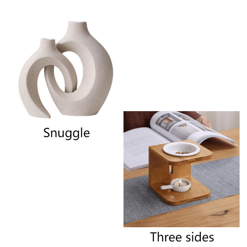 European Ceramic Vase Combination Ins Style Creative Decoration - Pacisia
