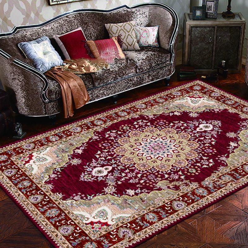 European Style Jihe Print Carpet Bedroom Living Room - Pacisia