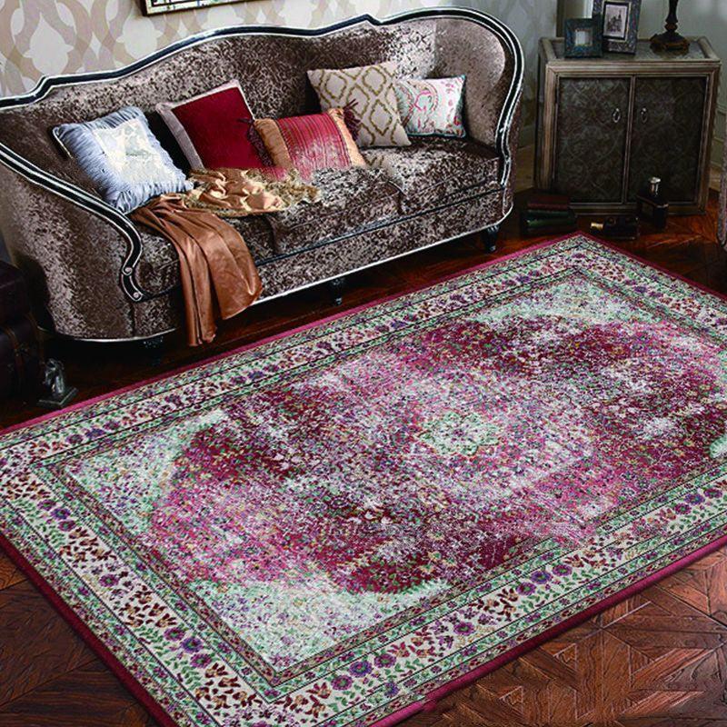 European Style Jihe Print Carpet Bedroom Living Room - Pacisia