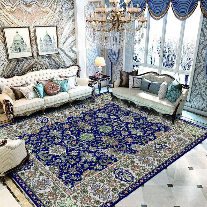 European Style Jihe Print Carpet Bedroom Living Room - Pacisia