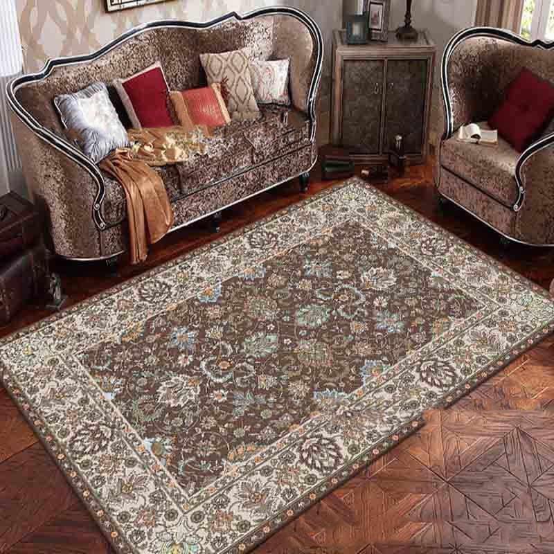 European Style Jihe Print Carpet Bedroom Living Room - Pacisia