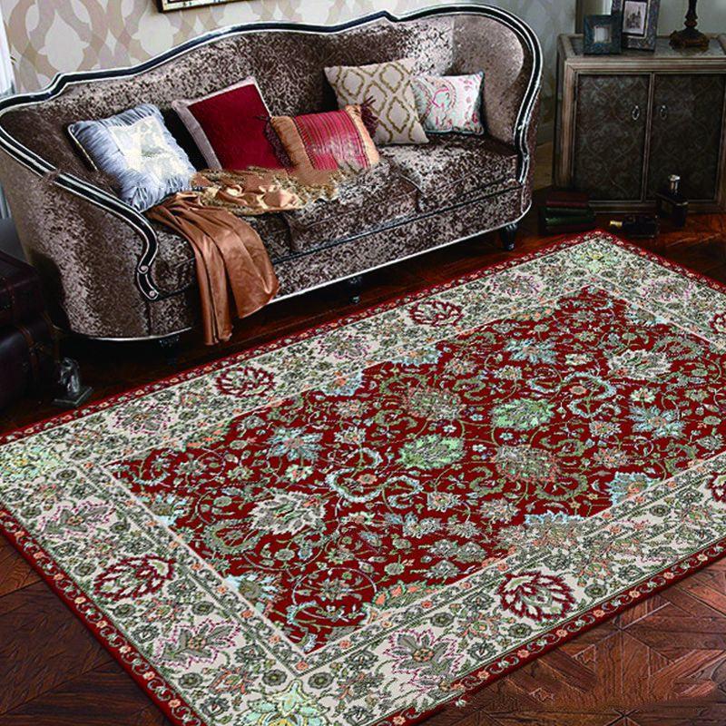 European Style Jihe Print Carpet Bedroom Living Room - Pacisia