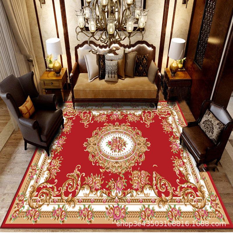 European Style Jihe Print Carpet Bedroom Living Room - Pacisia