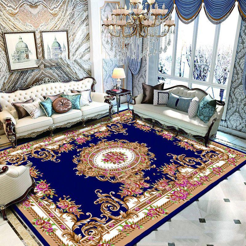 European Style Jihe Print Carpet Bedroom Living Room - Pacisia