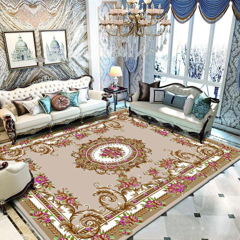 European Style Jihe Print Carpet Bedroom Living Room - Pacisia