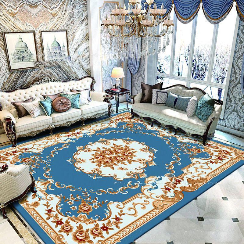 European Style Jihe Print Carpet Bedroom Living Room - Pacisia