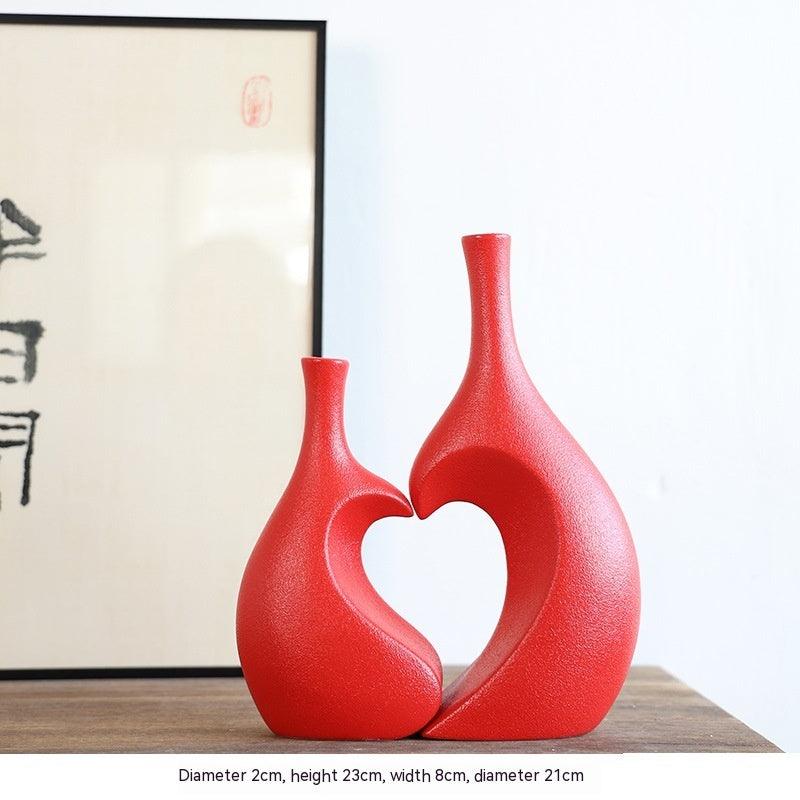European-style Simple Ceramic Vase Living Room Wine Cabinet High-end - Pacisia