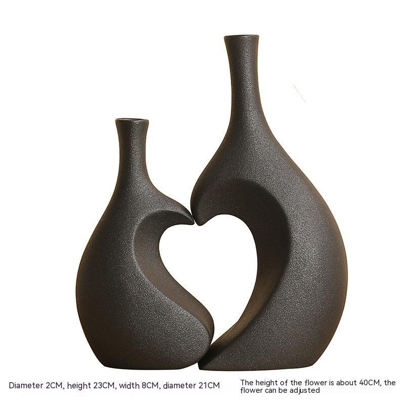 European-style Simple Ceramic Vase Living Room Wine Cabinet High-end - Pacisia