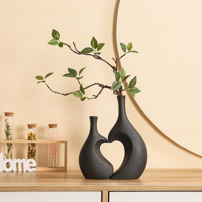 European-style Simple Ceramic Vase Living Room Wine Cabinet High-end - Pacisia