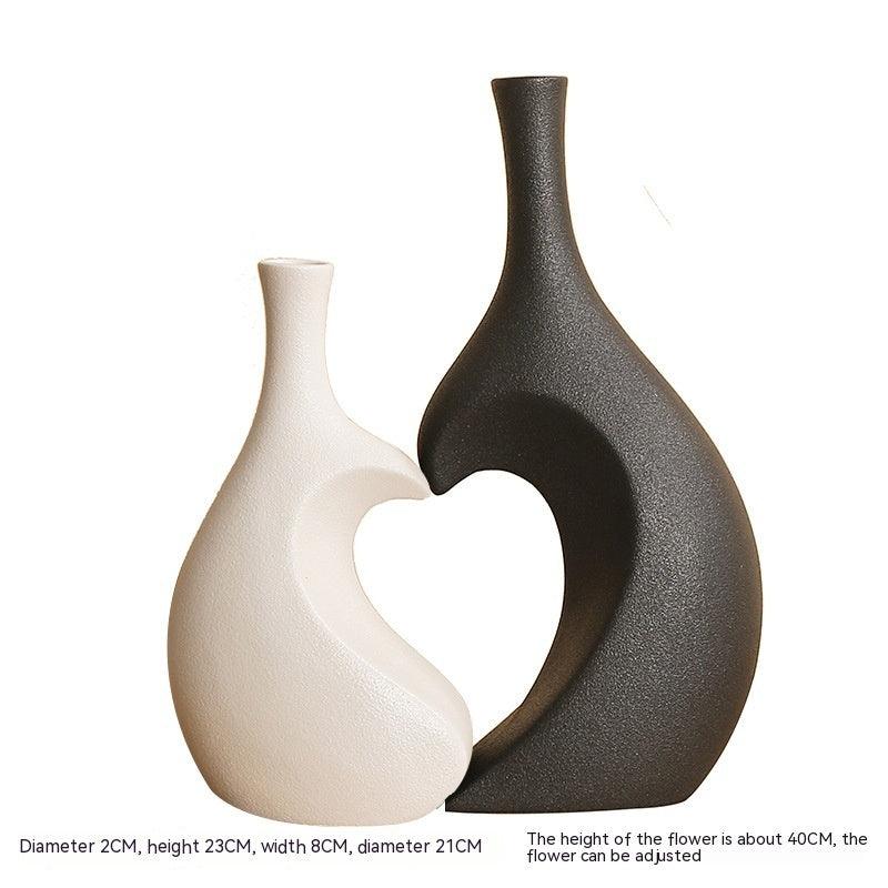 European-style Simple Ceramic Vase Living Room Wine Cabinet High-end - Pacisia