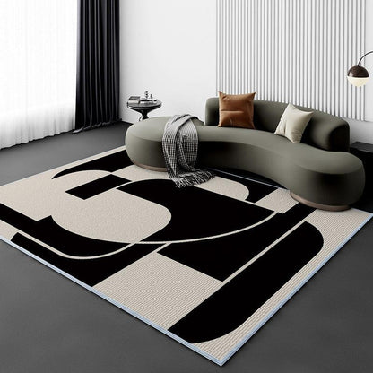 Living Room Carpet Fully Covered Bedroom And Household Sofa Table Carpet Bedside Stain-resistant Non-slip Foot Mat - Pacisia