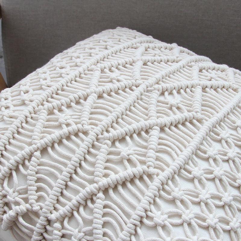 Cotton Rope Hand-woven Tassel Pillow Model Room Hotel Pillow Bohemian Pillow Tapestry - Pacisia