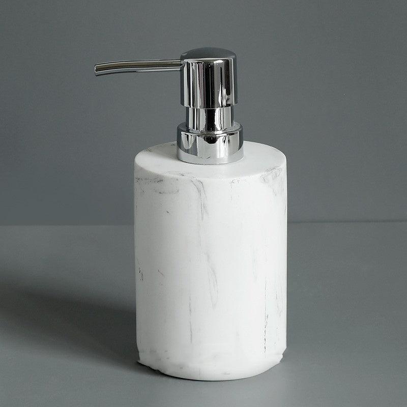 Five-piece Set Nordic Marble Texture Resin Bathroom Accessor - Pacisia