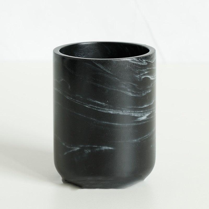 Five-piece Set Nordic Marble Texture Resin Bathroom Accessor - Pacisia