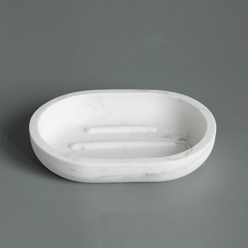 Five-piece Set Nordic Marble Texture Resin Bathroom Accessor - Pacisia