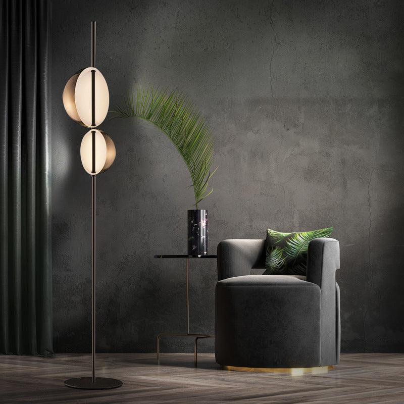 Floor Lamp Living Room Gold Bedroom Double Head Upright - Pacisia