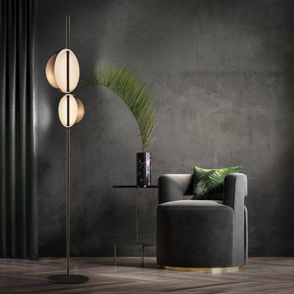 Floor Lamp Living Room Gold Bedroom Double Head Upright - Pacisia