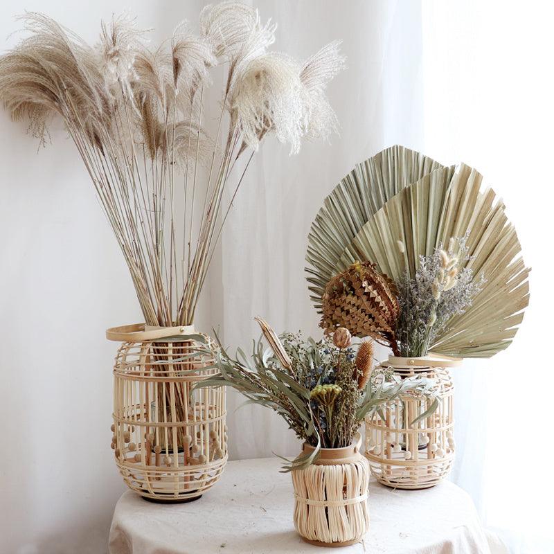 Floor Vase Bamboo Woven Lantern - Pacisia