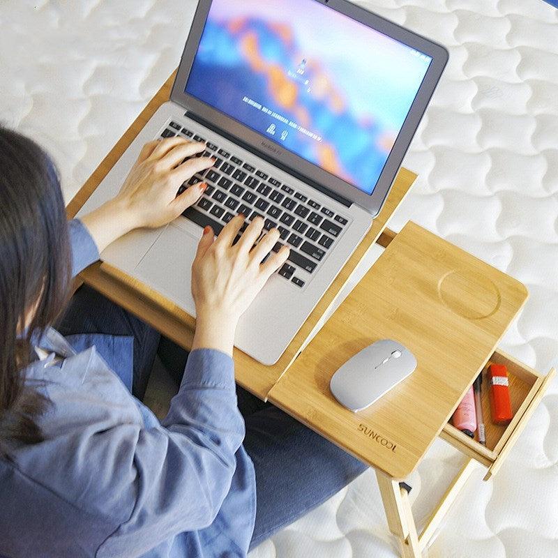Folding Laptop Bed with Small Table Lazy Simple Desk - Pacisia