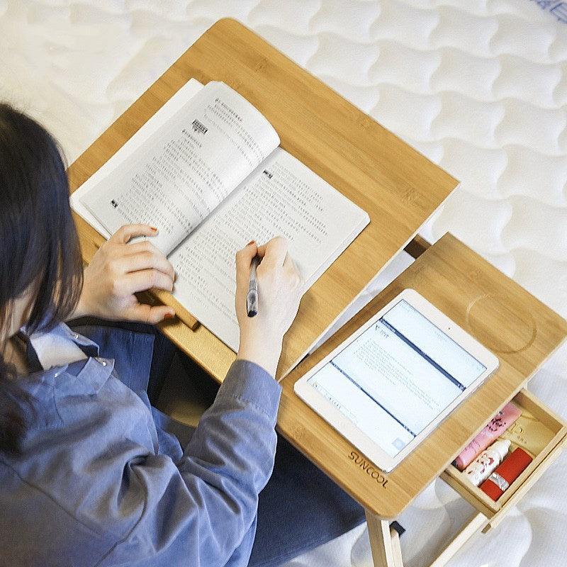 Folding Laptop Bed with Small Table Lazy Simple Desk - Pacisia