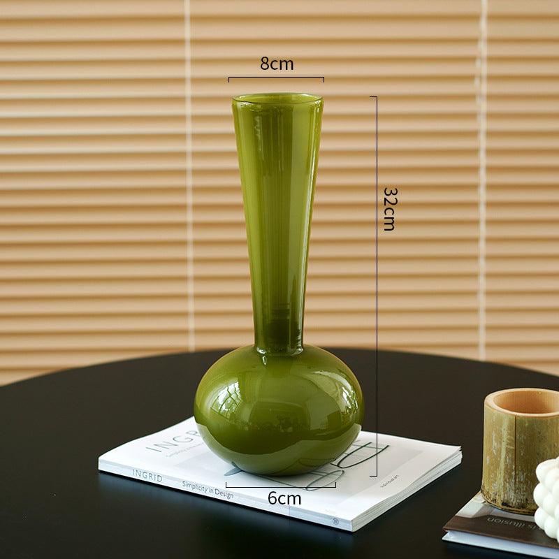 French Style Antique Glass Vase High Sense - Pacisia
