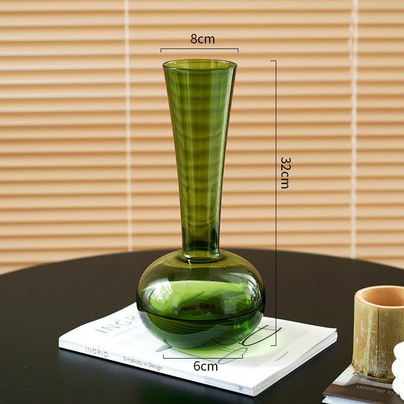 French Style Antique Glass Vase High Sense - Pacisia
