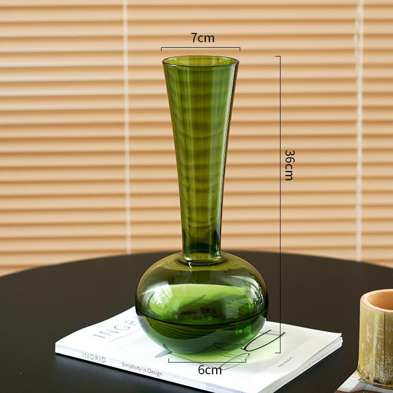 French Style Antique Glass Vase High Sense - Pacisia