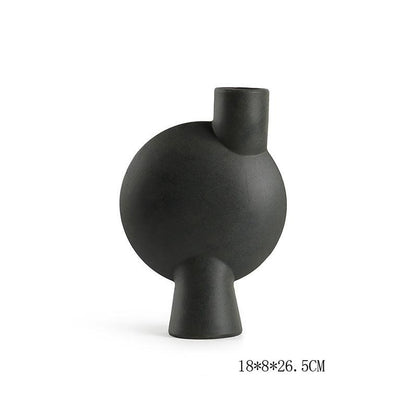 Geometric Ceramic Vase Shaped Combination Desktop Decoration Ornament - Pacisia