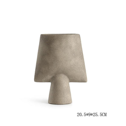 Geometric Ceramic Vase Shaped Combination Desktop Decoration Ornament - Pacisia