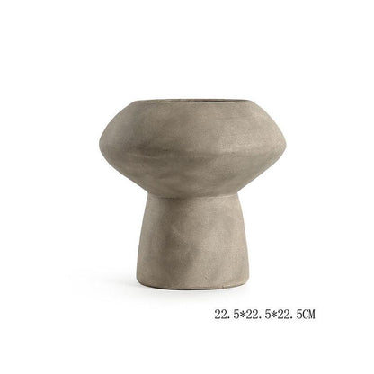 Geometric Ceramic Vase Shaped Combination Desktop Decoration Ornament - Pacisia