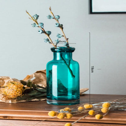 Glass Vase Decoration Living Room Flower Arrangement French Table Decoration - Pacisia