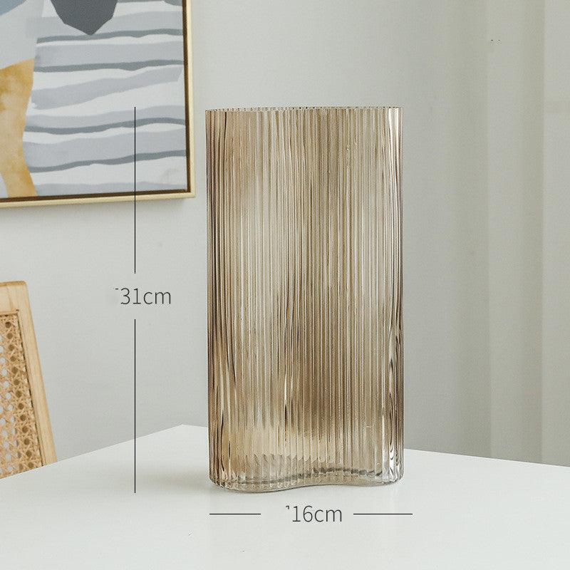 Glass Vase Flowers Hydroponic Transparent Living Room Desktop Decoration - Pacisia