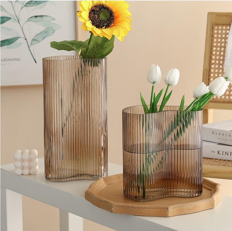 Glass Vase Flowers Hydroponic Transparent Living Room Desktop Decoration - Pacisia
