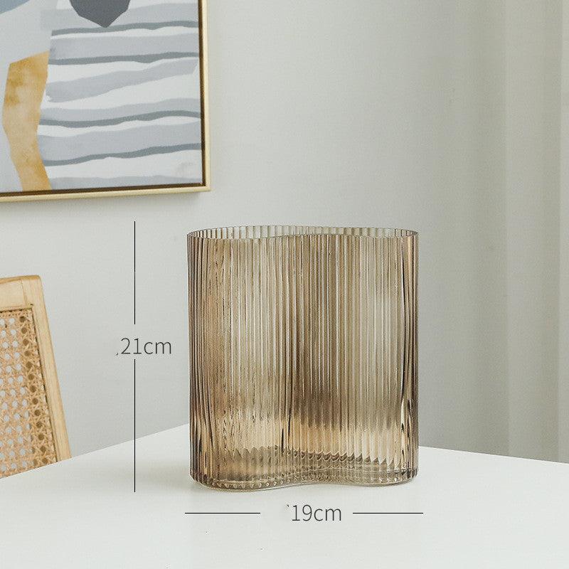 Glass Vase Flowers Hydroponic Transparent Living Room Desktop Decoration - Pacisia