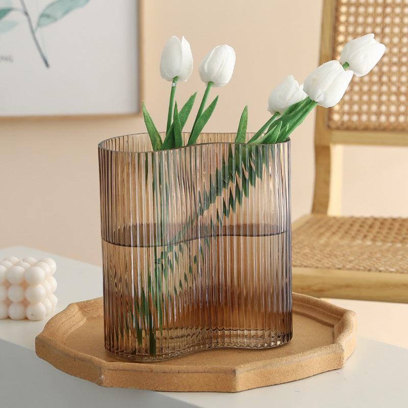 Glass Vase Flowers Hydroponic Transparent Living Room Desktop Decoration - Pacisia