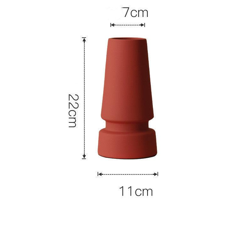 Glazed Ceramic Tree-Shaped Geometric Vase - Pacisia