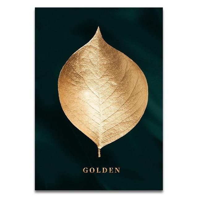 Gold leaf canvas wall painting - Pacisia