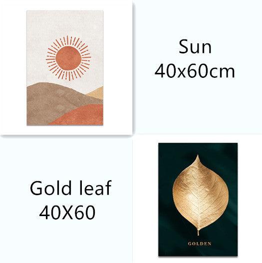 Gold leaf canvas wall painting - Pacisia