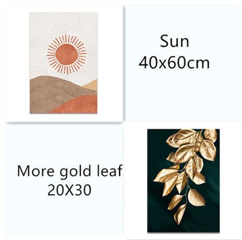 Gold leaf canvas wall painting - Pacisia