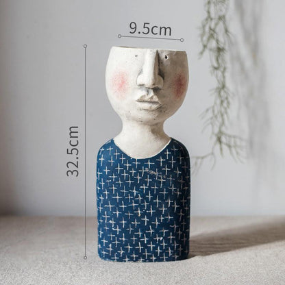 Greek Statue Pot Goddess Flower Pots Head Retro Venus Vase - Pacisia