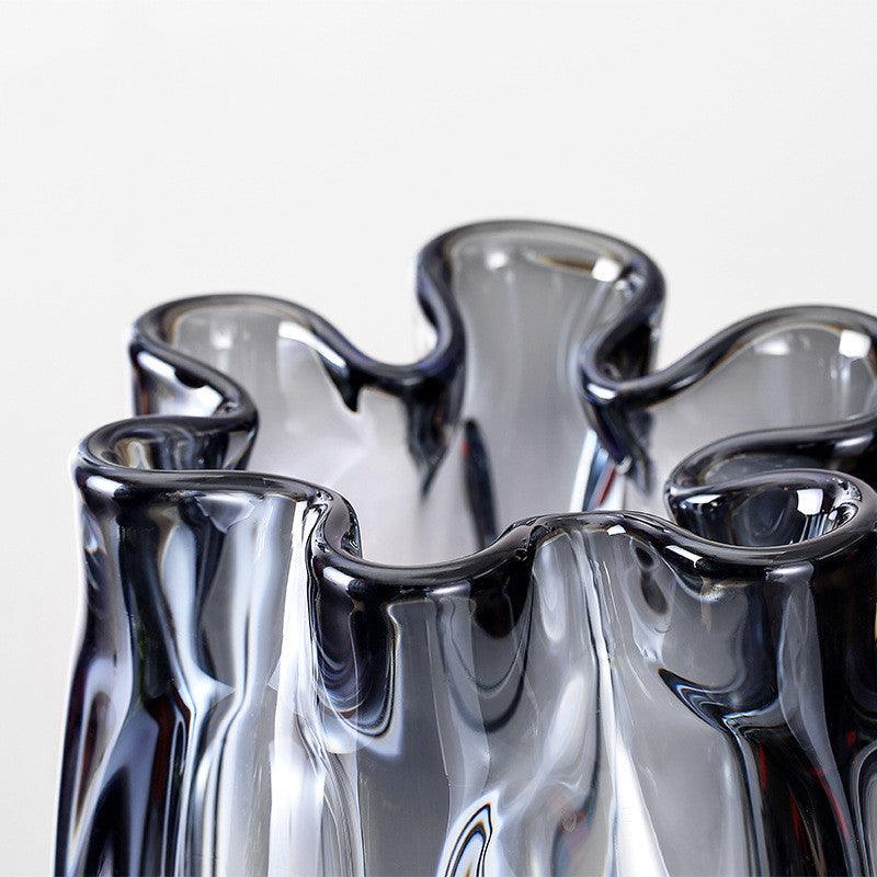 Handmade Modern Minimalist Designer Glass Vase - Pacisia