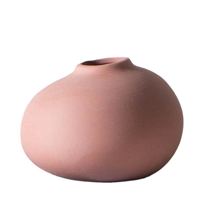 Handmade Religious Clay Flower Vase Small Ceramic Vase - Pacisia