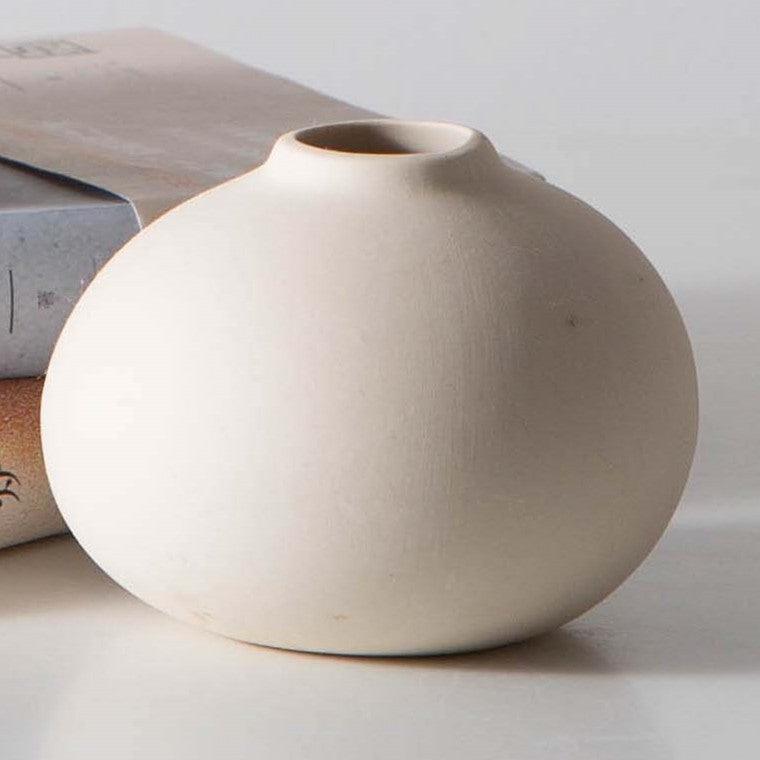 Handmade Religious Clay Flower Vase Small Ceramic Vase - Pacisia
