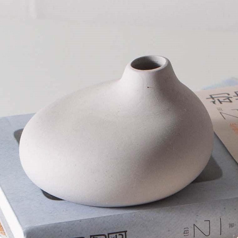 Handmade Religious Clay Flower Vase Small Ceramic Vase - Pacisia