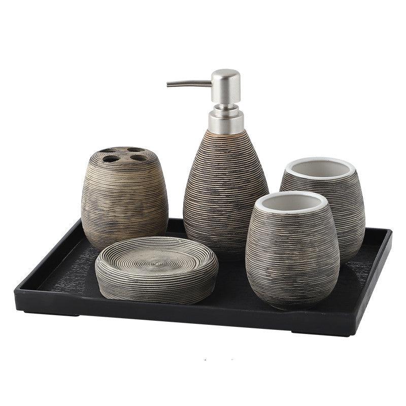 Handmade Retro Brushed Ceramic Wash Bathroom Toilet Supplies - Pacisia