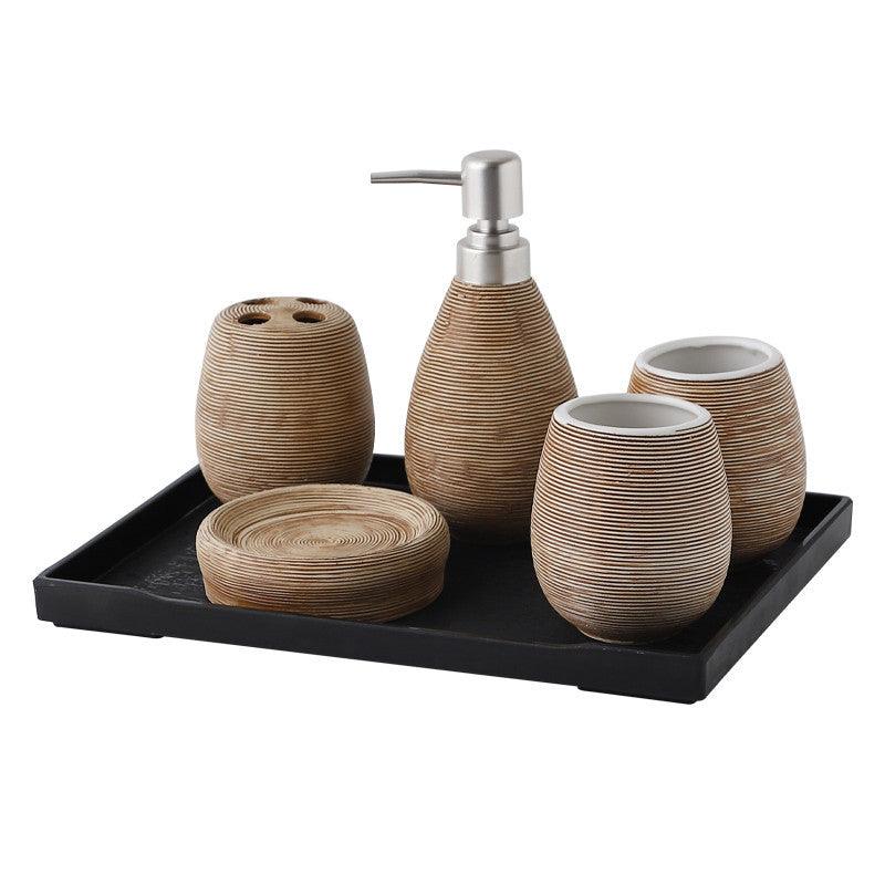 Handmade Retro Brushed Ceramic Wash Bathroom Toilet Supplies - Pacisia